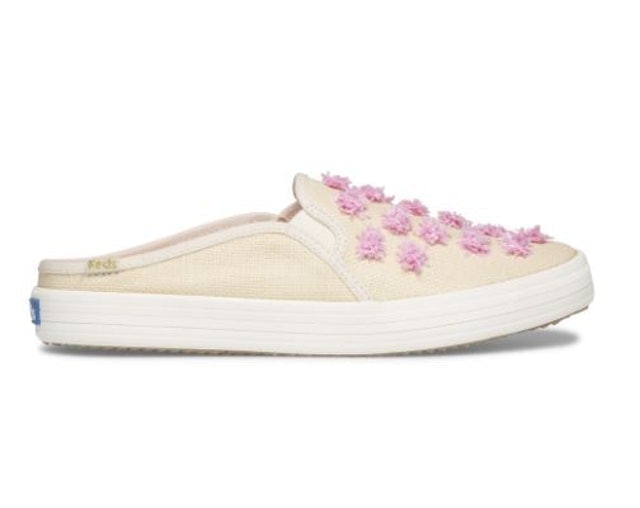 Women's Double Decker Mules Kate Spade Pom-Pom ｜ WF63080