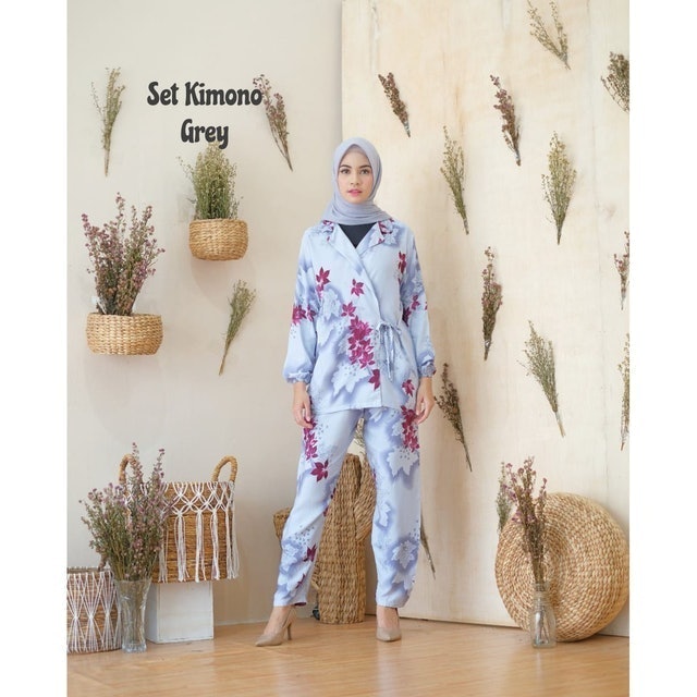 Geembe.id Set Outer/Kimono/Cardigan Tiedye Mix