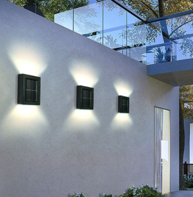  Outdoor LED Waterproof Solar Lamp IP65 Set 2pcs