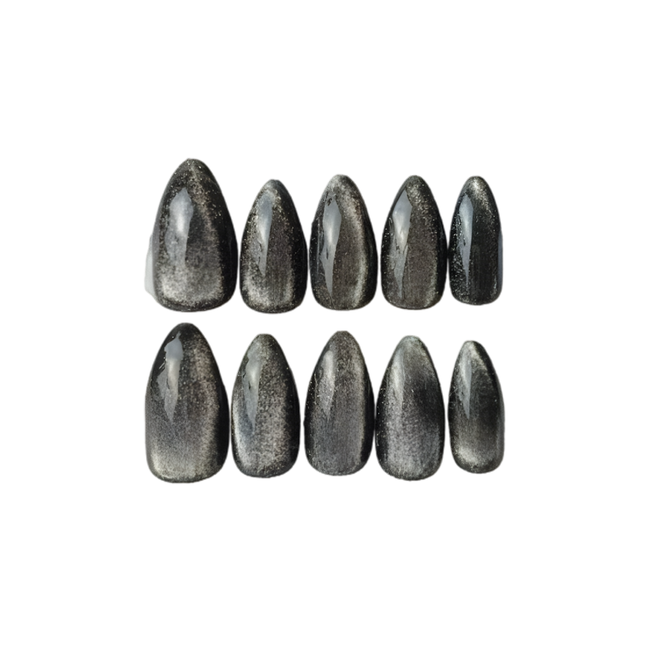 Nonaa Nails Korean Cat Eye Hitam