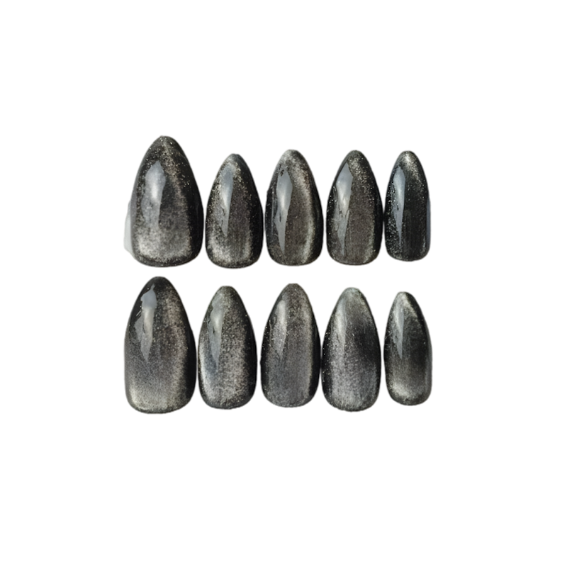 Nonaa Nails Korean Cat Eye Hitam 1