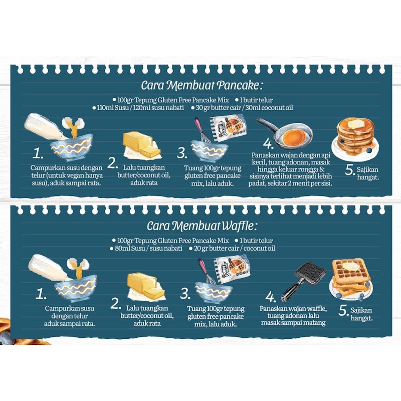 Happy Breakie Gluten Free Pancake & Waffle Mix 5