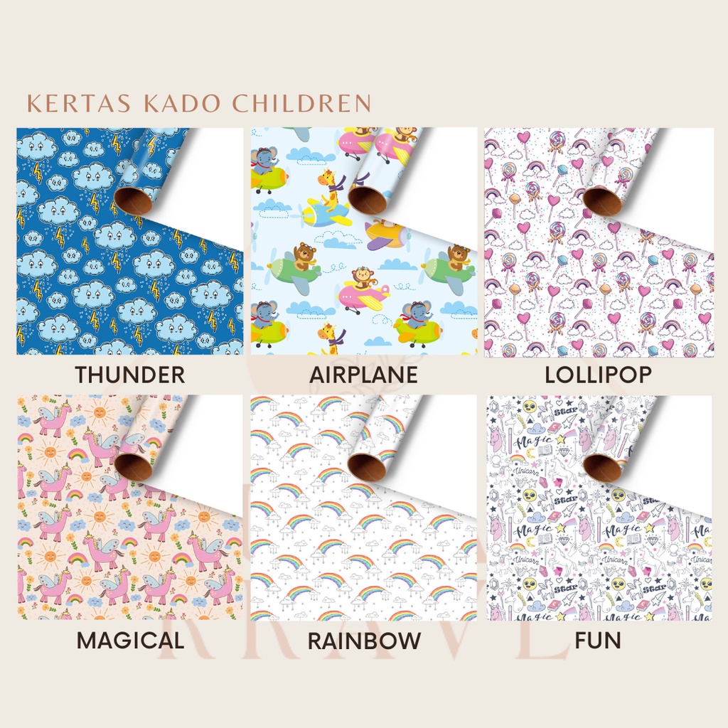 Kertas Kado Motif Binatang 3