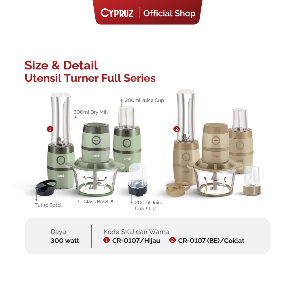 Biyan Internasional Bahagia Cypruz Chopper Multifunction 5in1