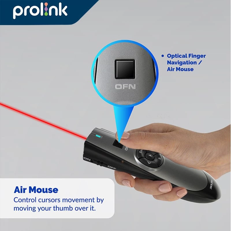 Prolink Intidata Nusantara Prolink Wireless Presenter with Air Mouse PWP102G