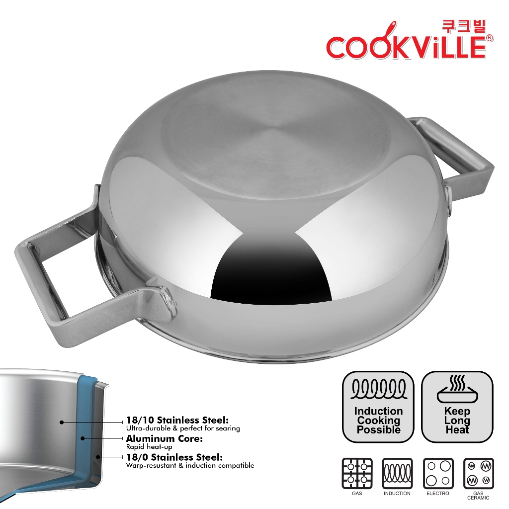  Cookville Korean Soup Pot Black Rose 3ply