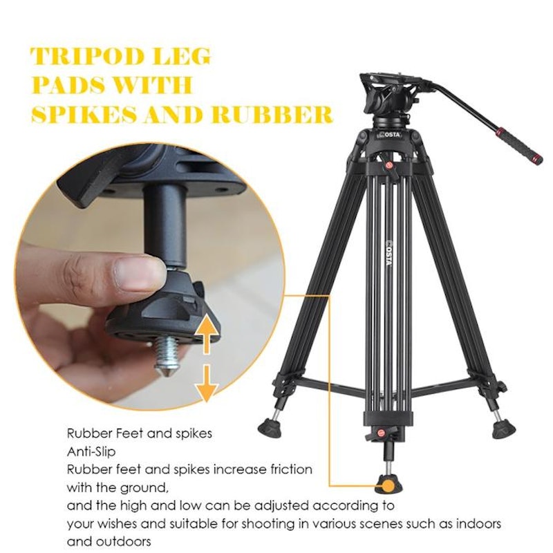 COSTA® Fluid Head Tripod 5