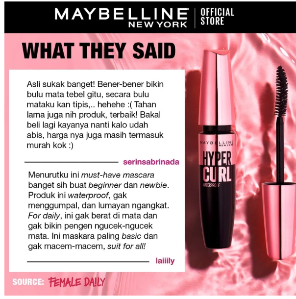 L’Oréal Maybelline New York Hypercurl Mascara Waterproof Mascara
