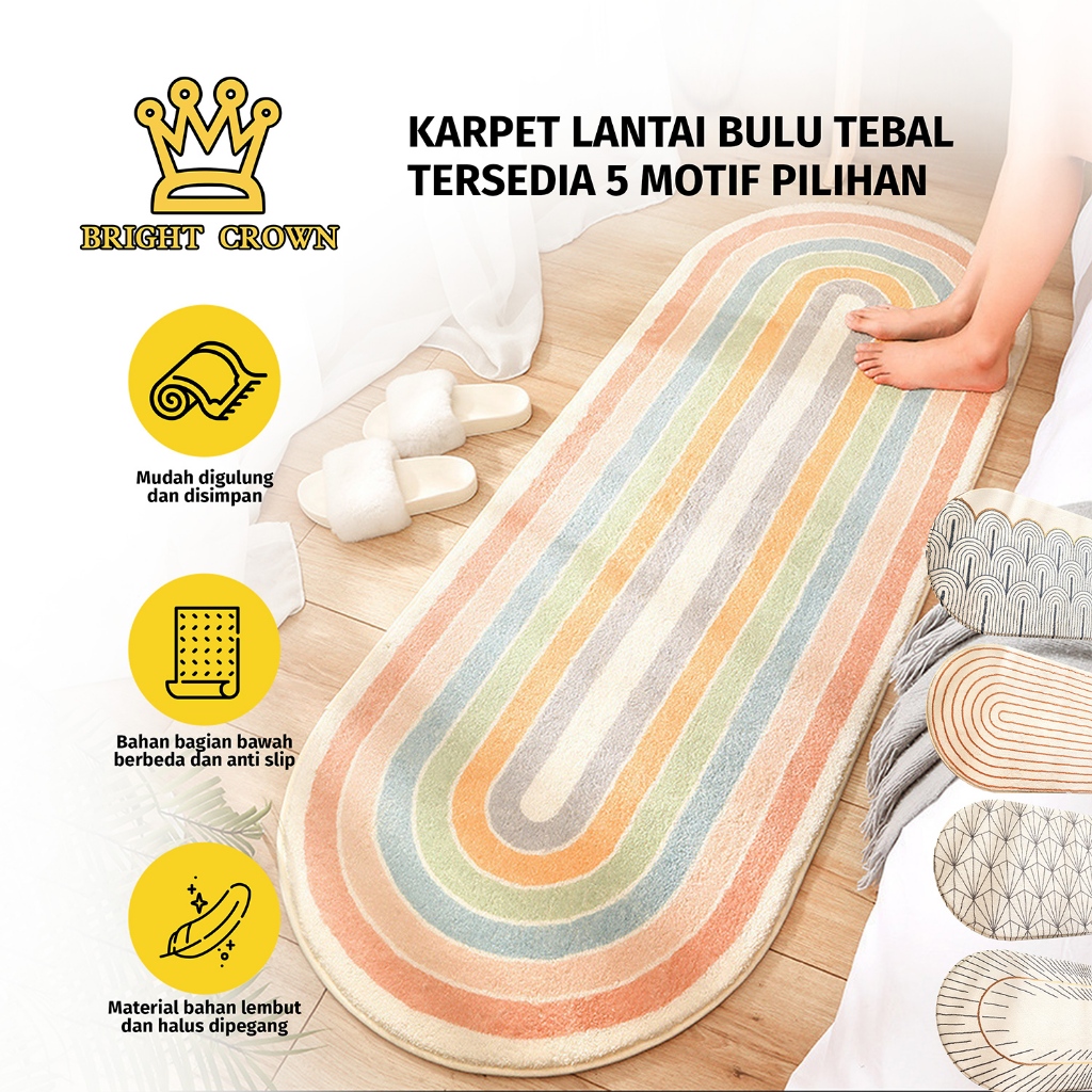 Bright Crown Karpet Lantai Bulu