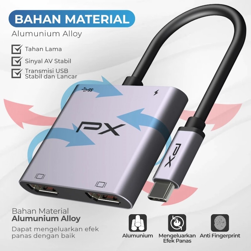 PX USB Type C 3.1 Hub Converter 4 in 1 3