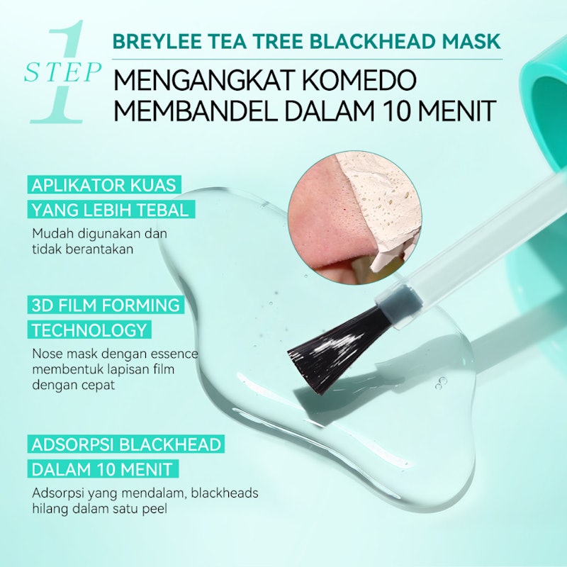 BREYLEE Tea Tree Blackhead Mask Step 1 4