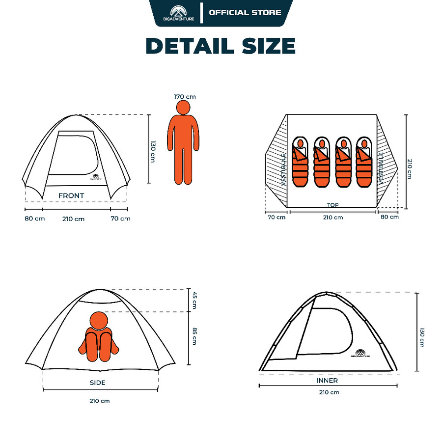  Bigadventure Pangrango Series 4 Person