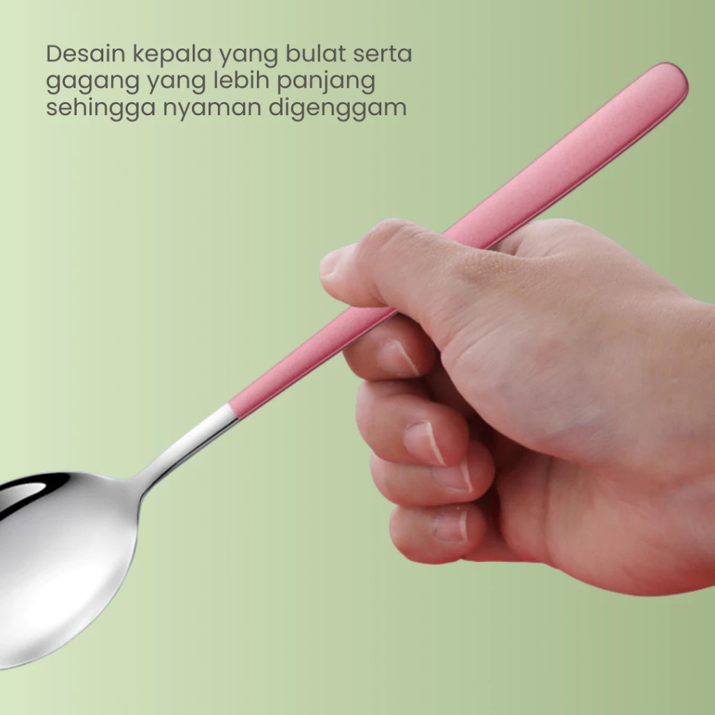  FUNNYCOOK Sendok Set 6 Pcs Colorful