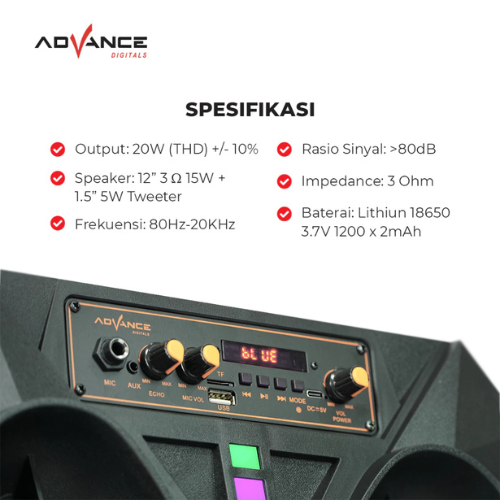 Advance Digitals Advance Speaker 12" S-120