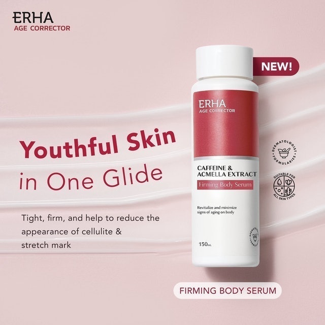 ERHA Clinic Indonesia ERHA Age Corrector Caffeine & Acmella Extract Firming Body Serum