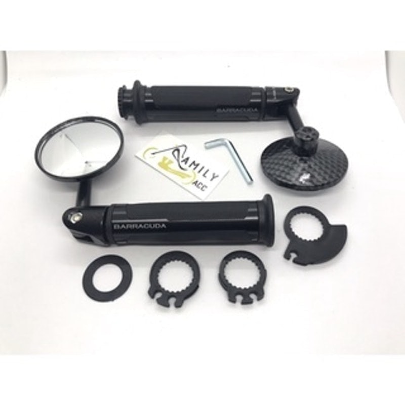 Bar End Mirror Carbon Plus Handgrip 1