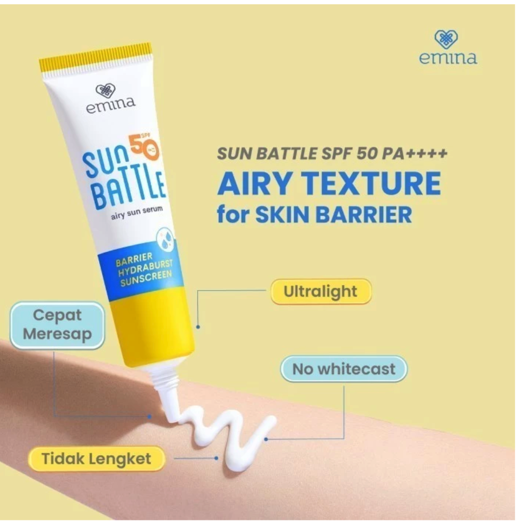 Paragon Technology and Innovation Emina Sun Battle Barrier Hydraburst Sunscreen SPF 50 PA++++