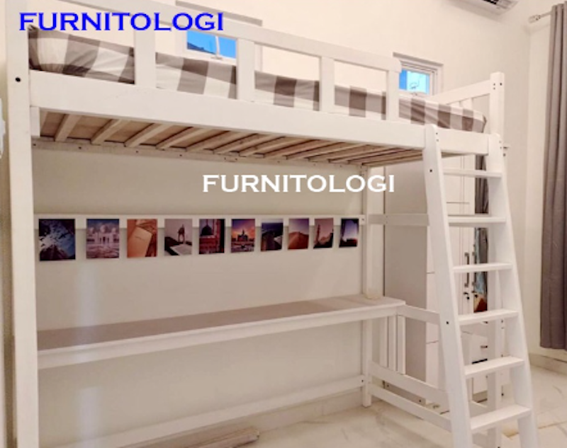 Furnitologi Loft Bed dengan Meja Belajar 1