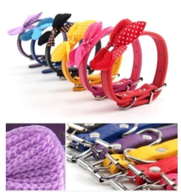  Kalung Anjing Kucing Pita Mini