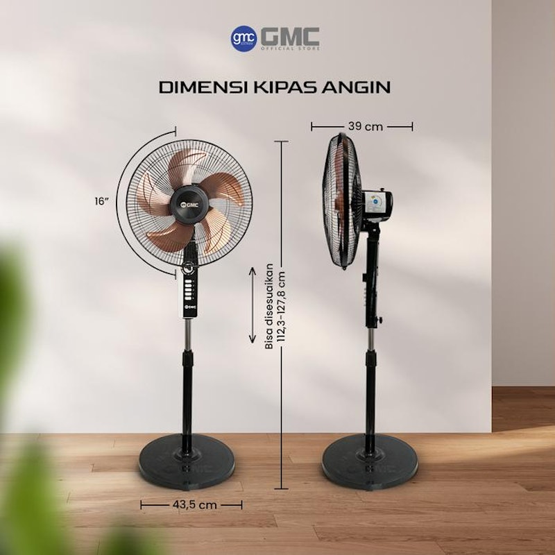 GMC Kipas Angin Lantai Seri Besi 5