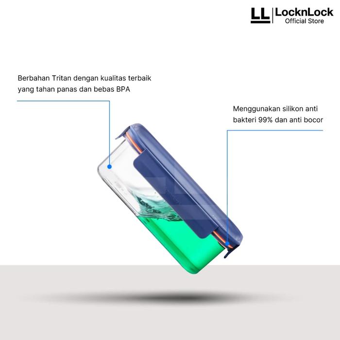 LocknLock Bisfree Modular Plus Rectangular Kotak Makan Tritan 