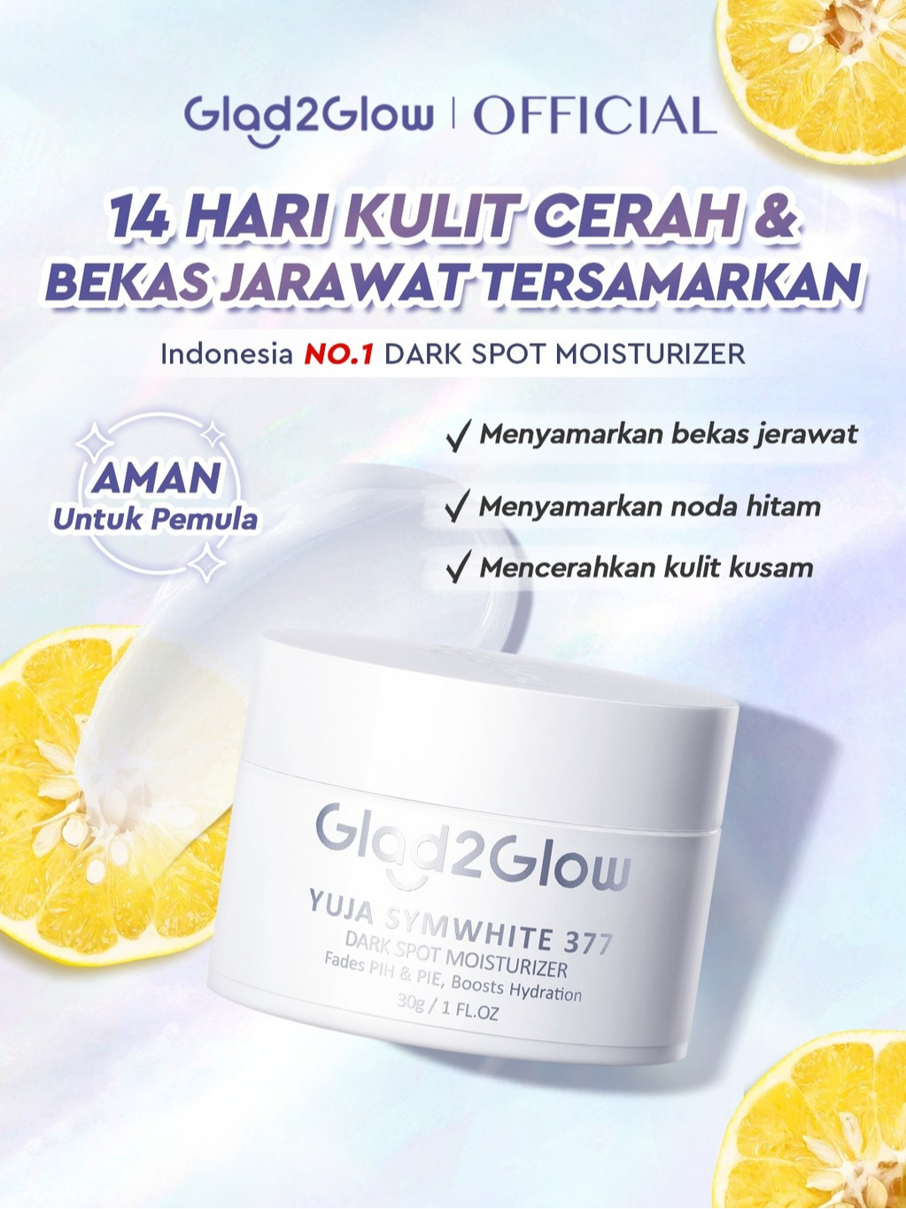 Glad2Glow Yuja Symwhite 377 Dark Spot Moisturizer 2