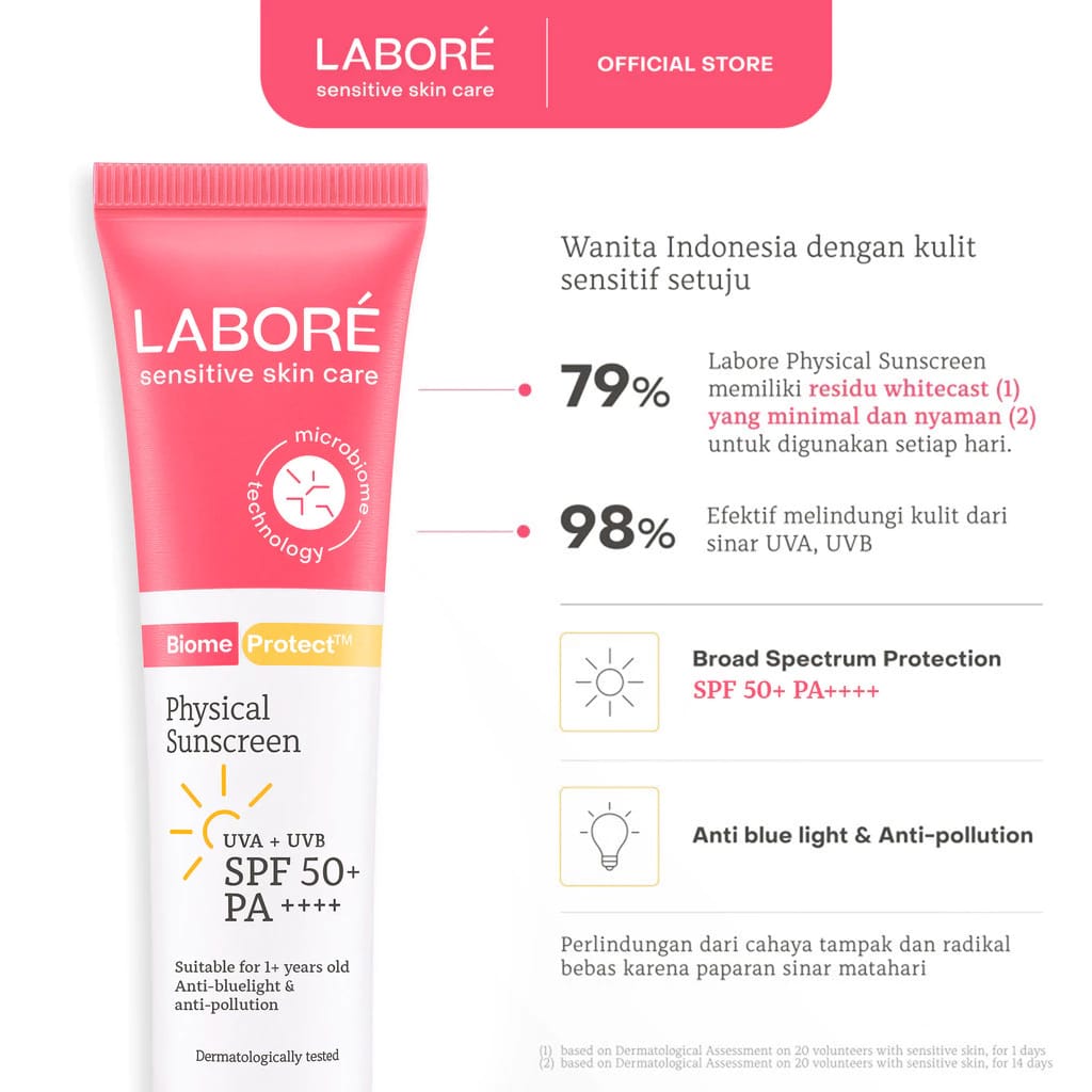 Paragon Technology and Innovation LABORÉ BiomeProtect™ Physical Sunscreen
