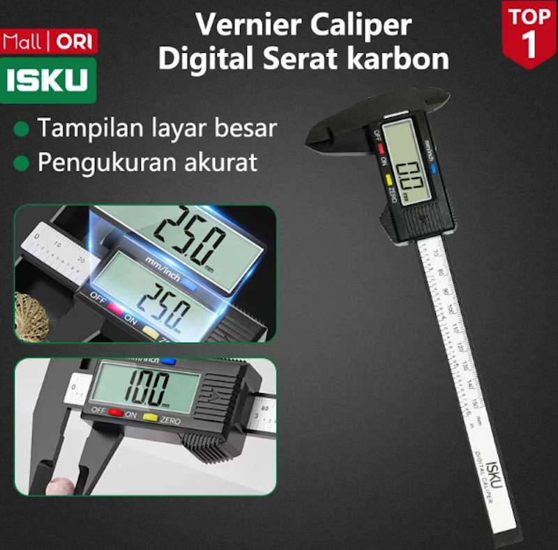 ISKU Digital Caliper 15 cm