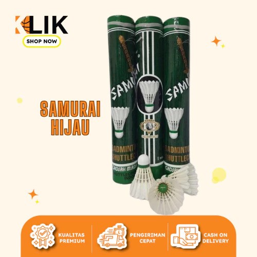 Gadjah Mada Shuttlecock Samurai Green Shuttlecock