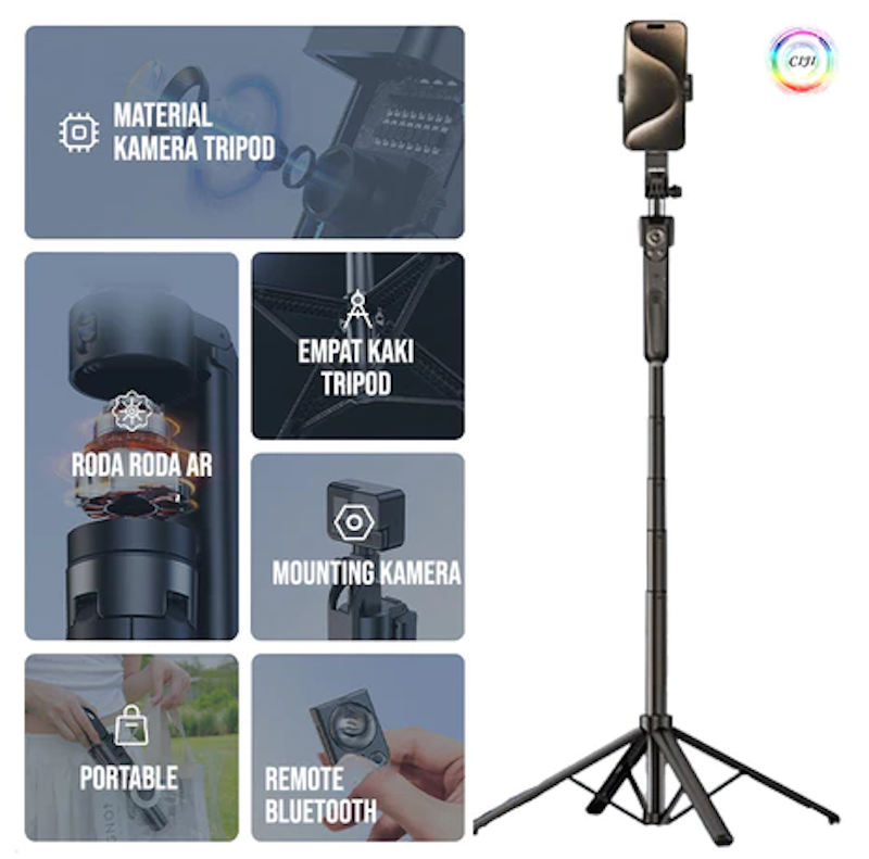 CIJI Tripod Selfie Stick 4