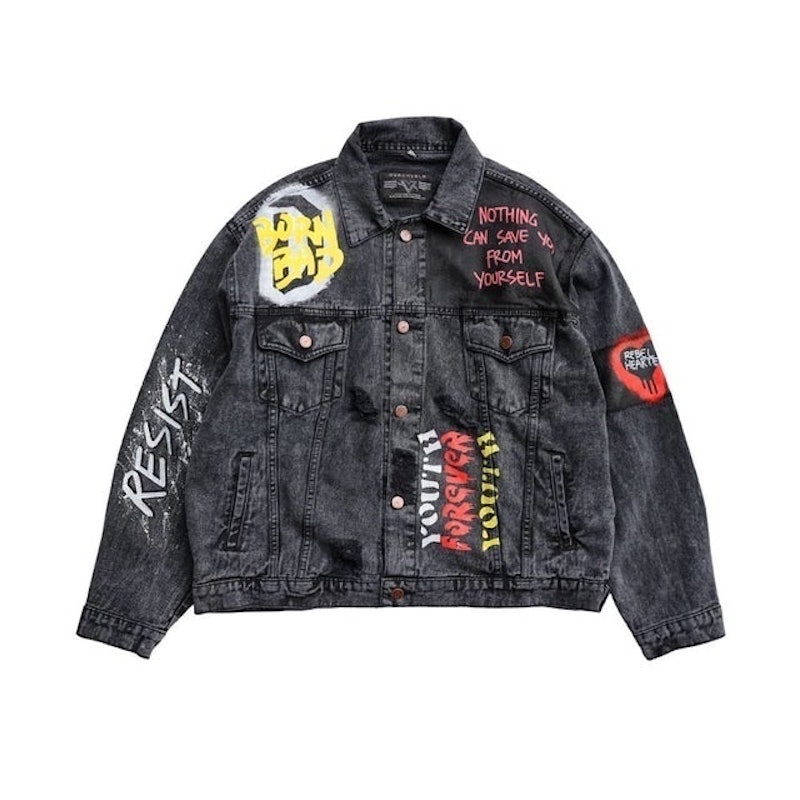 Jaket jeans oversize hot sale