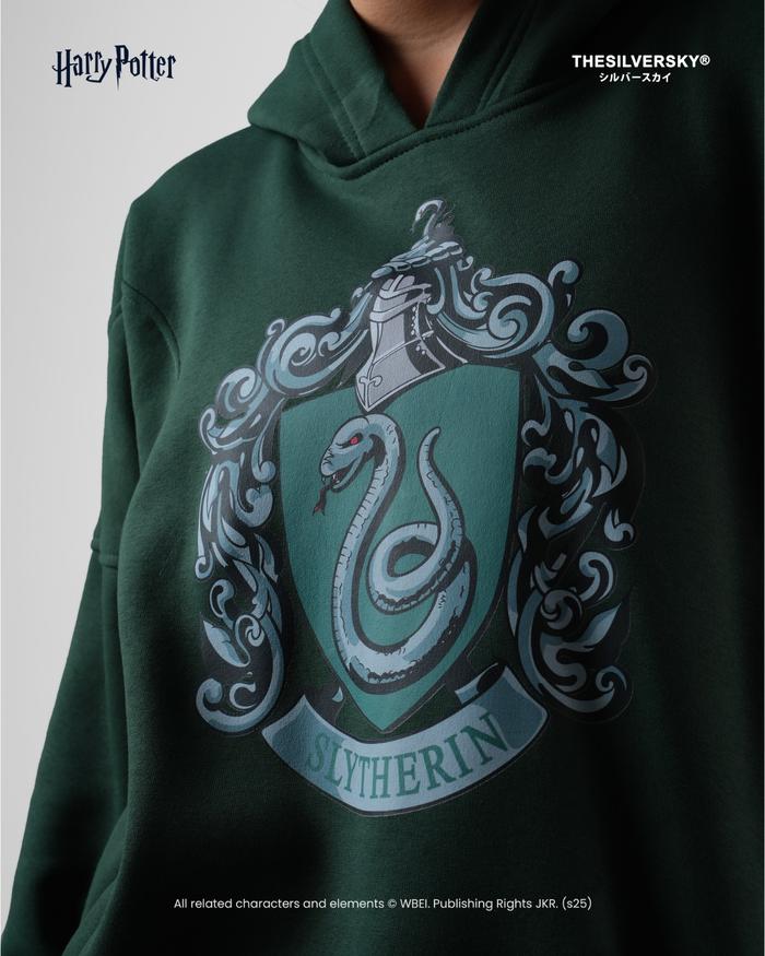 Thesilversky Thesilversky Harry Potter Hogwarts Houses Boxy Hoodie