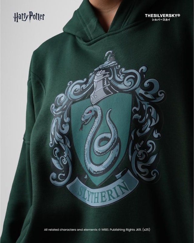 Thesilversky Harry Potter Hogwarts Houses Boxy Hoodie 2