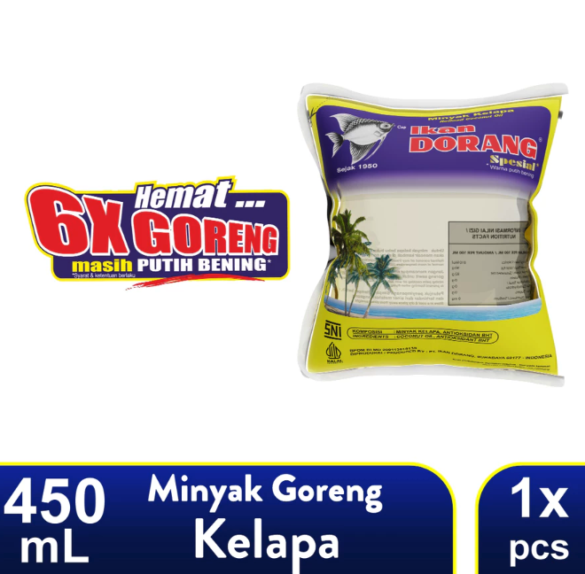 Ikan Dorang Ikan Dorang Spesial Minyak Goreng Kelapa 450 ml