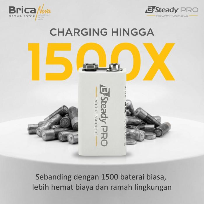 Brica B-Steady PRO 9V Li-Ion Rechargeable Battery 3