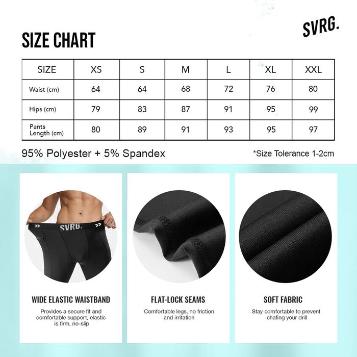SVRG ONYX Men Compression Pants