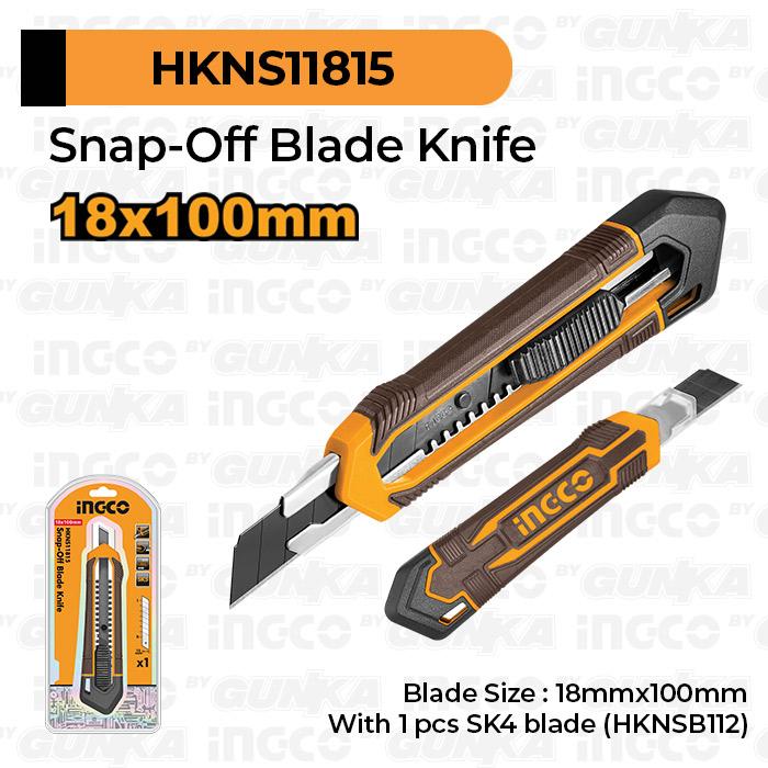 Ingco Teknika Indonesia Ingco Snap-Off Blade Knife HKNS11815