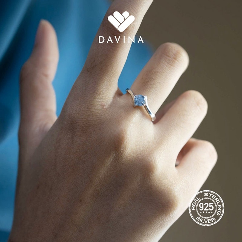 DAVINA Ladies Elora Ring Sterling Silver 925 3