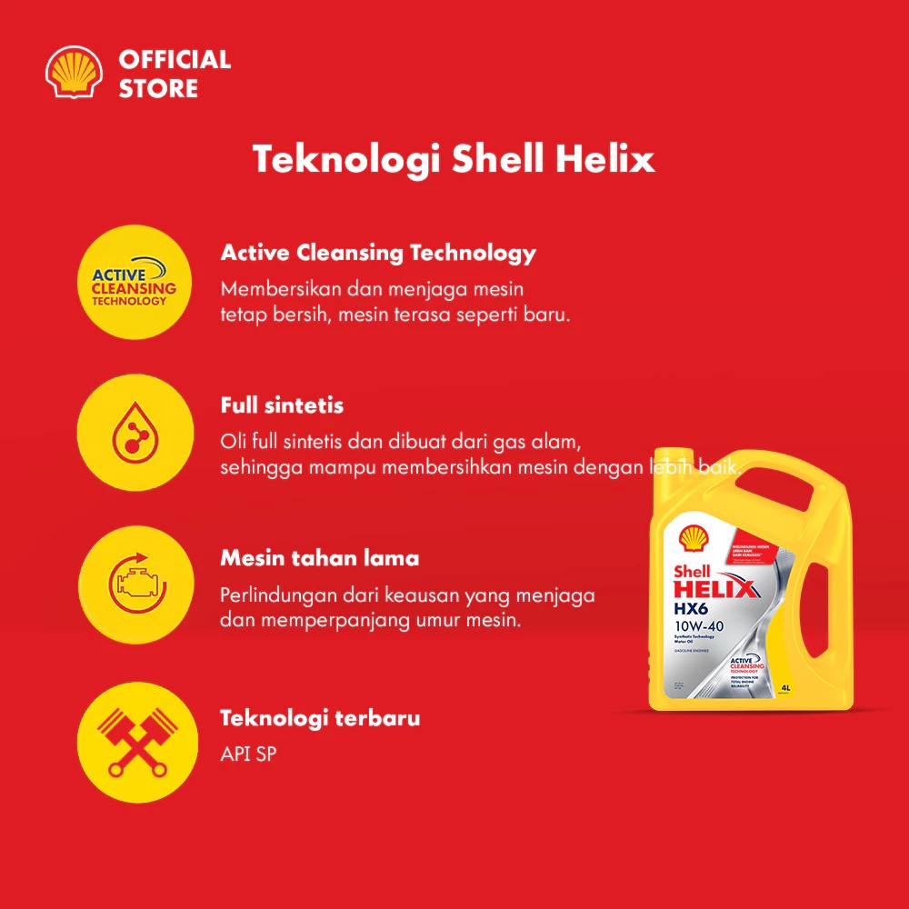 Shell Manufacturing Indonesia Shell Helix HX6 10W-40