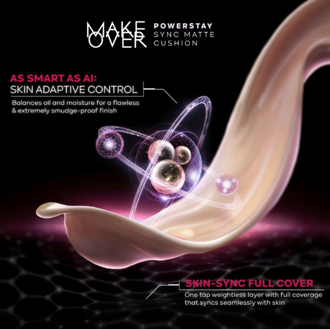 Paragon Technology and Innovation MAKE OVER Powerstay Sync Matte Cushion W32 Warm Beige