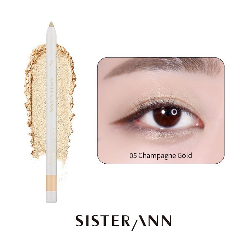 Sisters Ann Double Effect Waterproof Eye Pencil - Champagne Gold 2