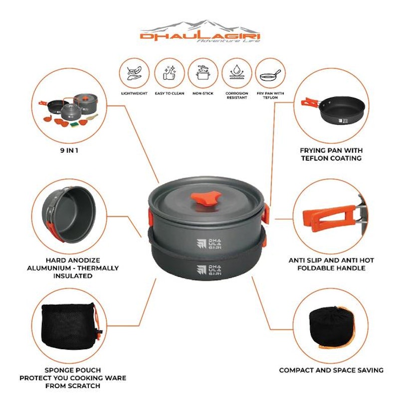 Dhaulagiri Nesting Camping Cooking Set 2
