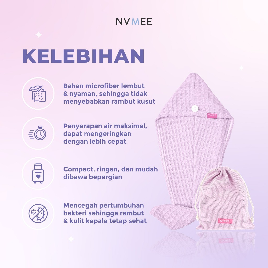  NVMEE Waffle Hair Towel