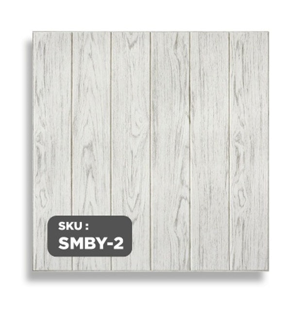 Paus Biru Wallpaper Dinding 3D Motif Kayu