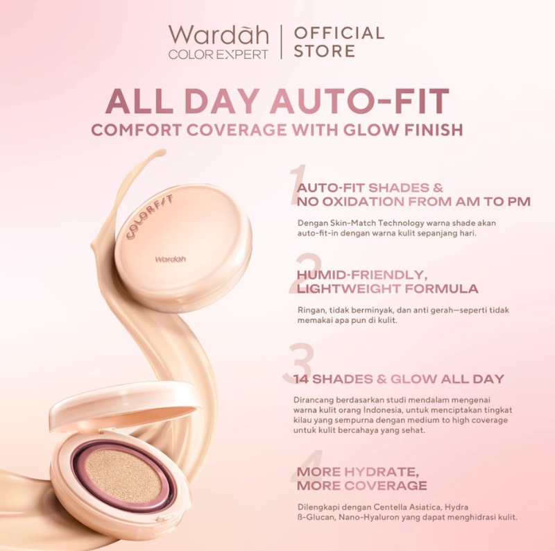 Paragon Technology and Innovation Wardah Colorfit Perfect Glow Cushion 21C Shell