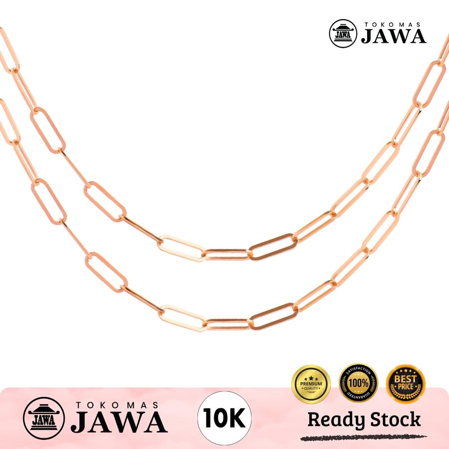 Toko Mas Jawa Kalung Polos Emas Cattena Kadar 10 Karat