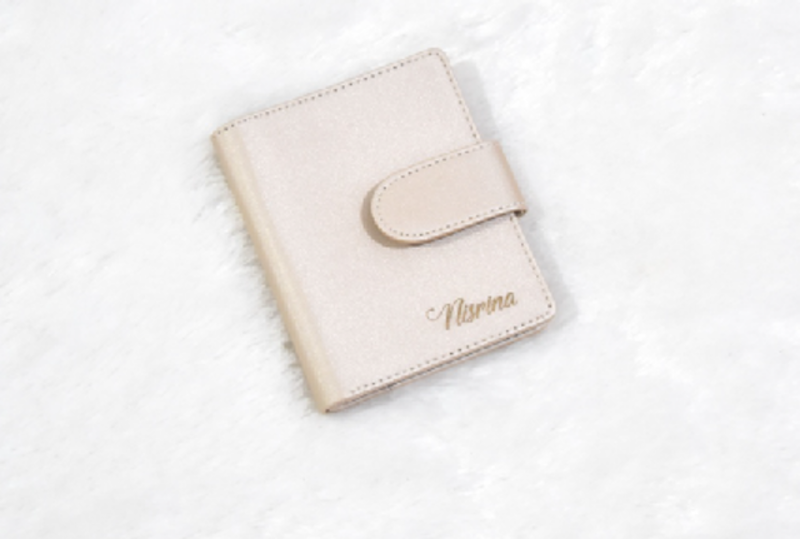 Dompet Kartu Wanita Premium Leather Custom Nama 5
