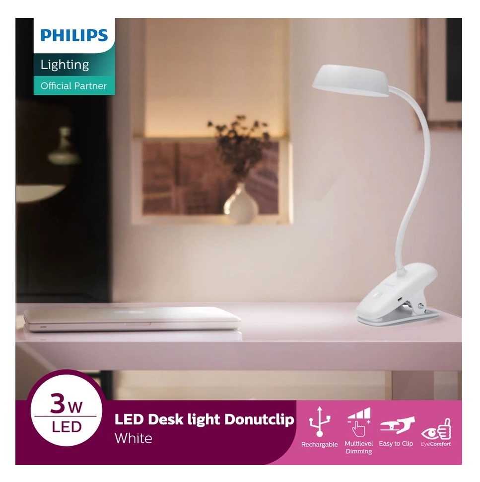 Philips Electronics Philips LED Desk Light Donutclip