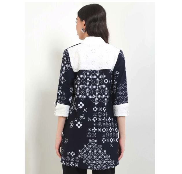 Rianty Batik Cardigan SAVRINA Navy Exclusive Series 3