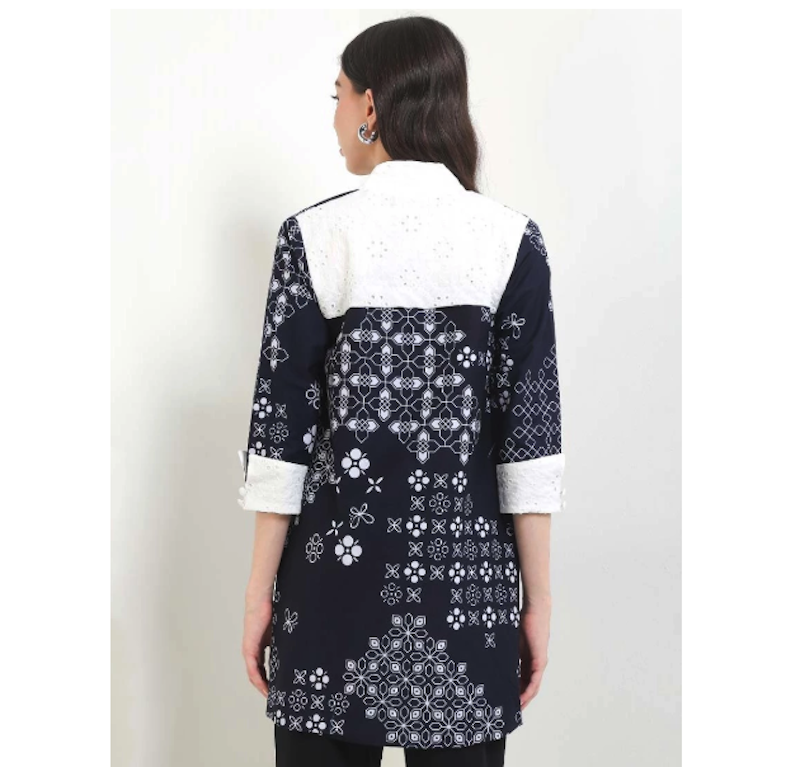 Rianty Batik Cardigan SAVRINA Navy Exclusive Series 3